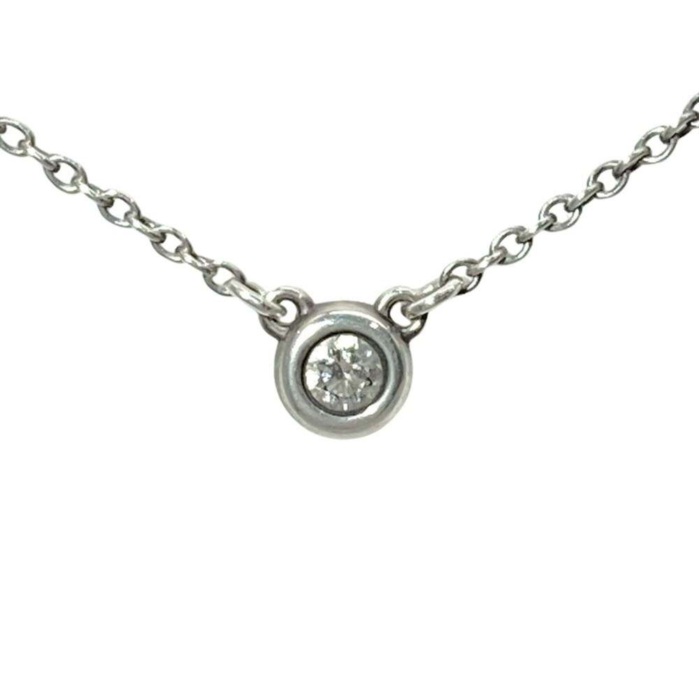 TIFFANY Silver Diamond Necklace